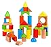 Lelin Children Kids Wooden Building Shape Bricks Construction Blocks