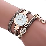 SSITG Damen Armreifuhr Quarz Analog Armbanduhr Armspange Spangenuhr Wickelarmband
