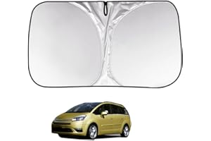 BAYAJIAZ Pare Soleil Voiture Pare Brise Avant pour C4 Grand Picasso 2008-2013 Intérieure Visière Fenêtre Avant Bloque la Chaleur du Soleil et Les UV Pliable Été Accessoires,A