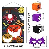 Perfecto suministros para fiestas de Halloween, ideal para niños adolescentes y adultos (de 3 años en adelante); ideal para juegos y decoraciones de fiesta de Halloween, fiesta en el aula, fiesta en casa o en la pared, fiesta de cumpleaños de los niños, fiestas espeluznantes, eventos navideños en interiores y exteriores.