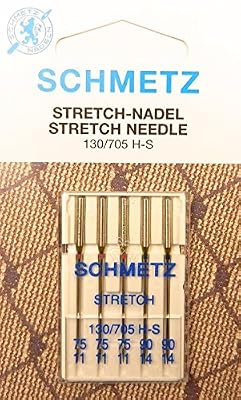 SCHMETZ 5 Aiguilles Schmetz stretch Lot Assortiment (Piston Plat) 130/705 H de s Épaisseur de 75/11/90/14