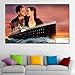 Produktbild Kate Winslet Leonardo Dicaprio Titanic Leinwand Kunstdruck Leinwand Malerei Dekoration Wandbild für Wohnzimmer 60 * 100 cm