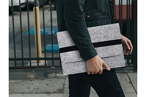 15-15 4 Zoll Filz Sleeve H  lle Notebook Laptop Tasche f  r 15 -15 4  Grau