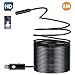 Produktbild INTEY Endoskop Inspektionskamera mit 5M Kabel und einer Hi-Vision 2MP CMOS-Sensor-Kamera und OTG, UVC-Funktion, 2 in 1 Micro-USB mit 6 einstellbare LED Leuchten, für Unterwasser-Leitung, Auto-Motor, Lüftungsleitung etc.