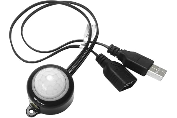 DollaTek gör-det-själv LED-belysning USB rörelsesensor ljusbrytare ljussensor brytare justerbar fördröjningstid 15-130S
