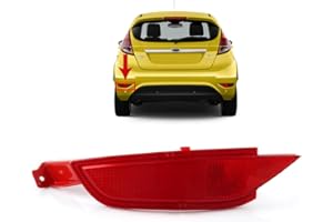 ROBUST CAR PARTS ROBUST Car Rear Bumper Left Passenger Side Red Reflector without Light for Ford Fiesta Mk7 2008-2017 8A6117E847AB 1552734