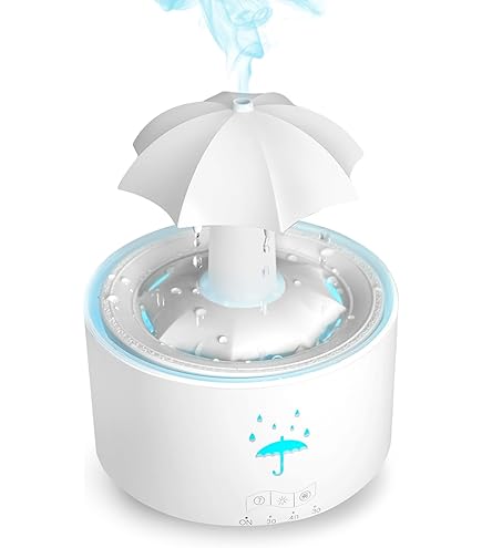 MARZIUS Preserved Flower Portable Humidifier, 270ml Capacity, Rechargeable Essential Oil Diffuser with Night Light and Waterless Automatic Shut-Off