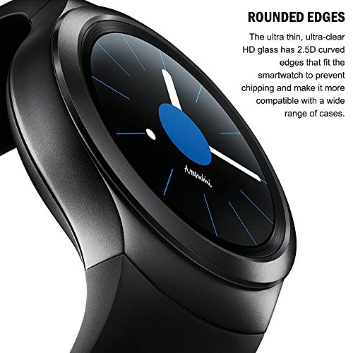 Protector de pantalla para Samsung Gear S2 reloj elegante  AFUNTA 3 paquetes vidrio templado pel  cula anti - ara  azos Escudo de alta definici  n
