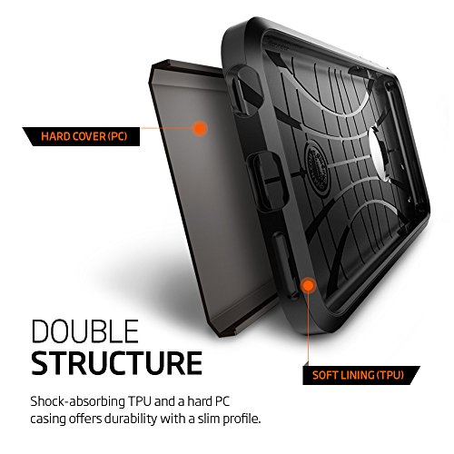 Spigen SGP11612 - Funda para iPhone 6   6S  Plata Negro