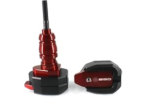 AFGIFT Deslizadores Moto para Kawasaki Z650 Z900 Z900RS Z 650 900 2017-2023 Marco de protección contra caídas para Motocicleta Slider Carenado Crash Pad Protector (Color : Red, Size : Z650)