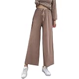 DAY8 Pantalone Donna Elegante a Palazzo Gamba Larga Pantaloni Donna Estivi  Larghi Eleganti Taglie Forti Pantalone Donna Sportivo Elegante Leggero Tre  Quarti con Elastico in Vita Casual (Marrone, L) : Amazon.it: Abbigliamento