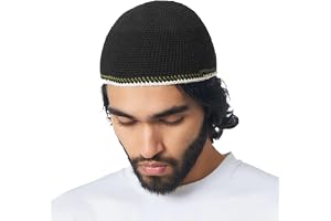 CHARM Beanie herr stickad mössa – Namaz Takke tunn virkad mössa elastisk japansk