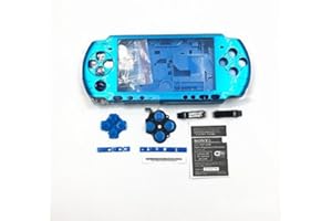 PERFECT PART Carcasa completa de repuesto con botones para Sony PSP 3000 PSP3000 (azul)