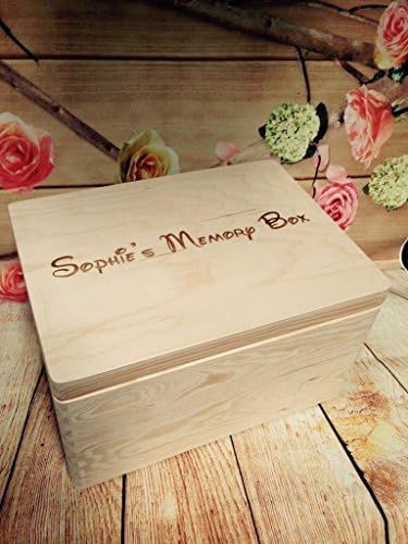 Personalised Wooden Chest Box Toy Storage Case Kids Present Christmas Eve Box Laser Engraved Birthday Gift Keepsake