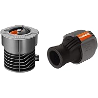 Gardena Pipeline Wassersteckdose: Oberirdische Wasserentnahmestelle für die Pipeline,¾ Zoll Außengewinde…