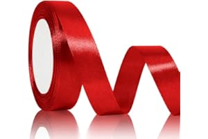 SERENEGLOW nastro regalo Nastro ROSSO 20mmx22m nastro raso nastro colorato nastro bomboniere nastro per bomboniere nastro raso rosso nastrino per bomboniere nastro rosso per bomboniere nastro fiocco stoffa