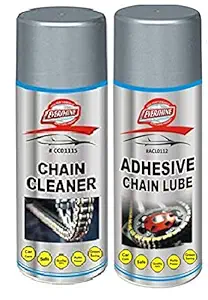 Grandbiker Combo Chain Cleaner Spray & Lube (150ml each) for all bike (150 ml combo chain cleaner and lube)