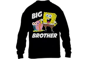 SPONGEBOB SQUAREPANTS Fratello Maggiore Spongebob - Idee Regalo Nascita Maglione per Bambini e Ragazzi