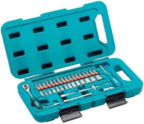 Advanced Makita 40 Piece Screwdriver Bit Set with 1/4" Square Drive Ratchet [Multi Set] --