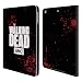 Produktbild Offizielle AMC The Walking Dead Schwarz Logo Brieftasche Handyhülle aus Leder für Apple iPad Air