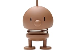 Hoptimist Soft Bumble Wackelfigur & Glücksbringer, Skandinavische Deko Figuren für Wohnzimmer, Schreibtisch, Büro, Bürodeko & Lustige Kleine Geschenke, 4,5 x 5,8 x 7,6 cm, Small, Choko