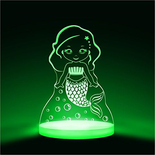 Total Dreamz Mermaid Multicolored Automatic Intelligent LED Night Light, Remote Control, Factory Direct