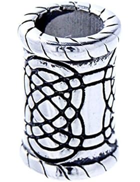 Bartperle Haarperle Edelstahl Keltenknoten 6mm