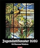 Jugendstilfenster. Wandkalender 2020. Monatskalendarium. Spiralbindung. Format 46 x 55 cm by 
