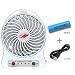 Produktbild LybCvad Mini Lüfter Netter kreativer beweglicher USB-Ventilator Spielraummikrokühlung kleiner Schreibtisch 140 * 106 * 42mm, weiß (Batterie 2200 MA)