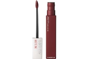 Maybelline New York Rossetto Matte SuperStay Matte Ink, Tinta Labbra a Lunga Tenuta, Colore Intenso e Vibrante, No Transfer, Voyager (50), 5 ml