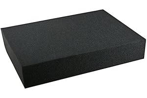 ROC Cases Solid Foam Block Insert L440 x W310 x H90mm, ideal for EN-AC-FC-A501 Flight Case, For Protecting Tools, Camera Equipment and Other Fragile Items