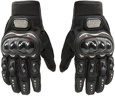 Hakkain Carbon Fiber Motorcycle Bicycle Cycling Racing Full Finger Gloves