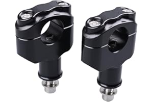 HARDREV Handlebar risers kit fits for Kawasaki Z900RS 2018-2023 Accessories Z 900 RS Cafe Riser Clamps cover 2019 2020 2021 2022 (Black,Riser kit 9mm Raise)