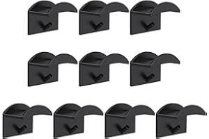 LdawyDE Hat Rack, 10 PCS Self-Adhesive Baseball Cap Storage Stand Wall Mount No Drilling Cap Rack Hat Hanger Holder for Wall Baseball Caps Hats Headphone Necklace Ring Organize