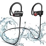 【Auriculares Bluetooth Correr 4.1 & CSR】Puede que no se acostumbre a estos auriculares con graves más ricos y medio al principio si solía usar auriculares con sonido plano o agudo. Gracias al controlador sintonizado, el chip CSR y Bluetooth 4.1, puede obtener un sonido de graves excelente, así como un sonido más rico y nítido con los auriculares TOSCIDO en la medida en que los artículos intrauditivos y de compresión Bluetooth puedan alcanzar.
