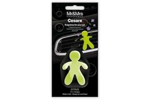 Mr & Mrs Fragrance Deodorante per auto Cesare Citrus, EVA, verde, 6x4x8 cm, 1 unità