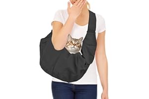 ANNTIM Bolso para Perros Pequeños, Ferroso Bolsa Transporte Perro Pequeño, Adjustable Bandolera para Mascotas, Bolso de Hombro para Perros Gatos, Perros para Paseos Actividades Salidas