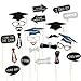 Price comparison product image CarJTY Graduation Photo Booth Props Blue - Graduation Decorations 2019 - Graduation Party Supplies 2019 | Photo Booth Props Graduation Party Decorations