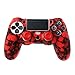 Produktbild Runrain Schädel Silikon Gamepad Hülle + 2 Joystick Caps für PS4 Pro Slim Controller (5#)