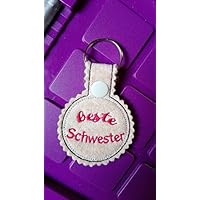 Schlüsselanhänger, Taschenbaumler, Filz, Beste Schwester