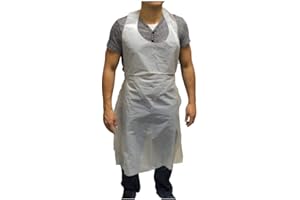 Ability Superstore White Value Polythene Aprons - Pack of 100