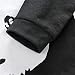 Qianyummy Baby Boy Rompers Panda Long Sleeve Baby Climbing Clothes (0-3 Months, Black)