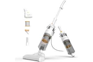 Newlux - Aspirapolvere con Filo 2in1 V900, verticale e manuale, 800 W, 2L, 16,5 Kpa e Triple Sist. Filtro (F.HEPA) | Accessorio per animali | 5 m di azione | Efficienza energetica A (Bianco)