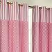 Produktbild Homescapes Kindervorhang Mädchen Kinderzimmer Ösenvorhang Dekoschal Polka Dots 2er Set rosa weiß 137 x 182 cm (Breite x Länge je Vorhang) 100% reine Baumwolle