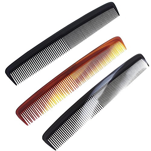 Herrenkamm Kamm für schonendes Haare kämmen, Kosmetex Set, 3er Set
