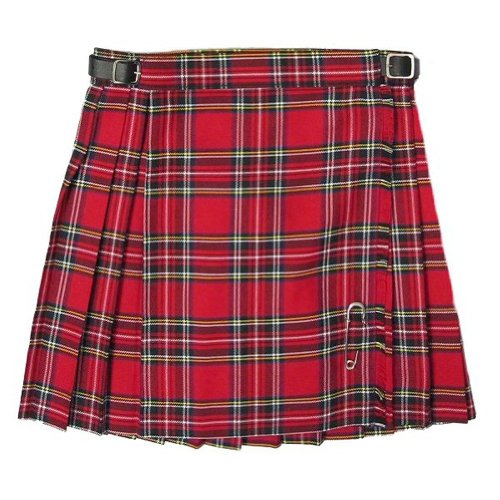 Glen Appin Kilt/Falda Escocesa Plisada para niñas - Royal Stewart - Estilo clásico, Color Rojo - 6 años