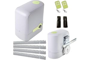 MOTIC - Motor Puerta Corredera - Kit motor puerta de garaje corredera 500 kg - Motor puerta corredera - Incluye motor, fotocelula, cuadro de control, 2 mandos a distancia y 4 metros de cremallera