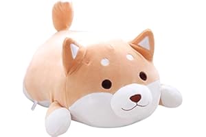 Maomoto Plushies Shiba Inu Jouet en peluche pour chien Shiba Inu - 35 cm - Grand animal en peluche Shiba Inu - Jouet en peluche pour chien - Oreiller doux