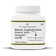 Tri-Origin Ayurveda's Maha Sudarshan Ghanvati Tablets (100 Tablet Pack)- Natural Herbal Supplement, Ayurvedic Immunity Booster, Protects Immune System