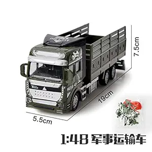 Leoie Military Engineering Van Toys 1:48 Alloy Rocket Carrier/Missile Carrier/Carrier Vehicle Car Model Pull Back Car Toy for Gift Collection 1:48 Carrier Vehicle